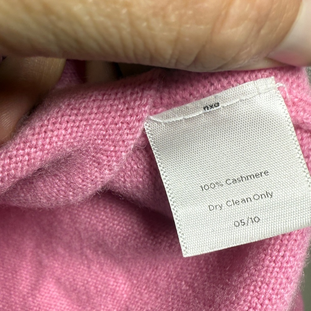 Talbot’s Petites Pure Cashmere V-neck Sweater Sz L - Picture 6 of 7